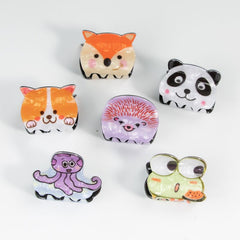 Animal Collection Fashion Cute Claw Clip Hair Clip Sweet Hair Clip Colorful Rainbow Cute Hair Accessories