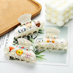 New Animal Print Fox Shark Clip Cute Cartoon PVC Hair Claw