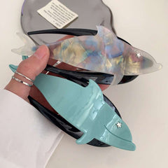 Dolphin dovetail clip high-grade acetic acid hair clip disc hair clip new summer