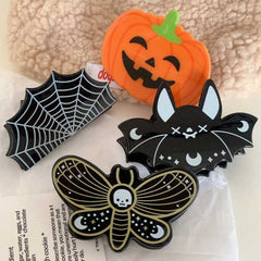 New acrylic Halloween cartoon funny hair clip cartoon ghost pumpkin hair claw clip