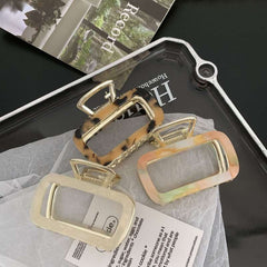 Simple square claw shark clip medium size hair clip back head disc hair clip children hair accessories