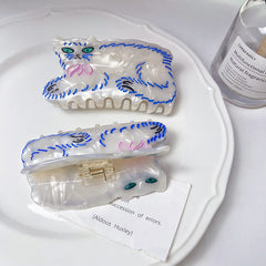 Persian cat claw clip 2023 new acetic acid hairpin cute unique large hair accessories
