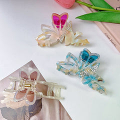 New niche fairy claw clip Cartoon pink acetic acid hair clip Premium hair styling shark clip women's hair accessories