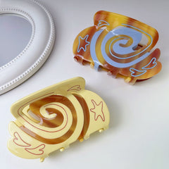 Cute love hair clip Simple sweet Star Shark clip girl Hairpin acetic acid claw clip hair accessories