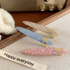 Small hair clip top clip female 2023 autumn and winter new simple temperament edge clip girl bangs clip