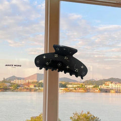 New Korean light luxury acetic acid hairpin butterfly hair accessory rhinestone shark clip hair accessories