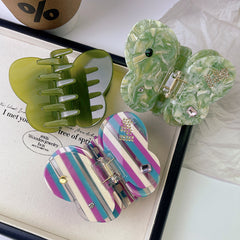 Dopamine advanced sense butterfly claw clip gem acetic acid hair clip temperament girl shark clip hair accessories