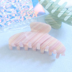 Summer new acetic acid light color series large claw clip simple fresh sweet temperament shark clip hair accessories