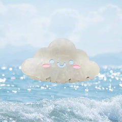 Cute clouds acrylic acetate hairpin milk White cloud claw clip cartoon smiley face shark clip girl hair accessories