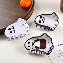 New spooky Halloween ghost clip accessories for women with shark hair clip