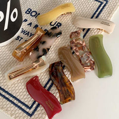French temperament wave acetic acid hairpin Korean side clip bangs clip duck clip hair accessories