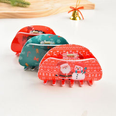 Christmas hair clip Small Semicircle Acrylic hair clip 2023 new style accessories