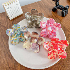Korea Acetic Acid Flower Hair Claw Clip Aesthetic Accessories