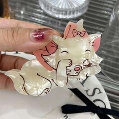 New Cartoon Winnie the Pooh Vinegar claw cute hair clip creative kitten dish shark clip head accessories