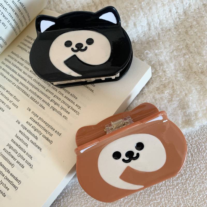 2023 New Acetic Acid Cute Dog Bread Claw Shark Hairpin Accessory