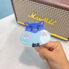 Original design acetic acid claw clip Cute Hippo hair clip Cartoon hippo hair claw candy color creative accessories