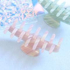 Summer new acetic acid light color series large claw clip simple fresh sweet temperament shark clip hair accessories