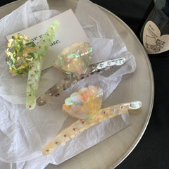 French Shell Shape Claw Clip Spring Summer Superior Acetic Acid Large Shark Clip