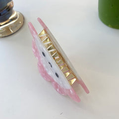 Sunflower smiley face fun acetic clip Cute simple hair clip cartoon cloud hair claw creative head clip