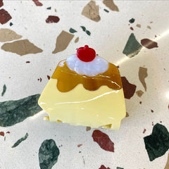 New acetic acid clip cute pudding hairpin cake simple hair claw cartoon food girl cherry fun hair accessories