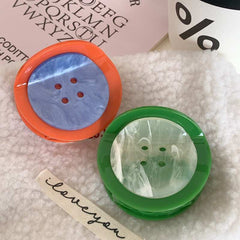 Button hair clip women 2023 new cute small hair clip acetic acid shark clip accessories