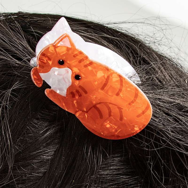 New Cute Cat Shark Clip Small PVC Hair Claw Accessories