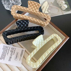 Fashion hair clip claw back head shark clip large hair clip retro French style simple square hair clip