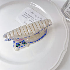 Persian cat claw clip 2023 new acetic acid hairpin cute unique large hair accessories