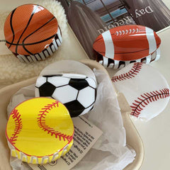 Simulation basketball football acrylic claw large back head hair claw fashion shark clip accessories