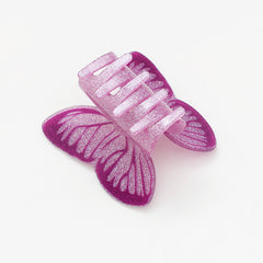 Creative Butterfly Clip New acetic acid hair clip sweet temperament gradient floral Shark clip back hair grab hair accessories