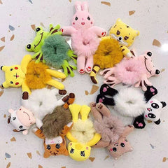 New cartoon animal plush hair band girly heart, large intestines, hair tie, rubber band, hair tie accessories