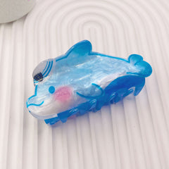 Water print acrylic fashion Korean double-sided printed ocean Shark adult large hair claw clip