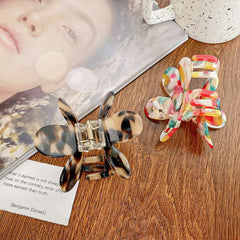 Korea Acetic Acid Flower Hair Claw Clip Aesthetic Accessories