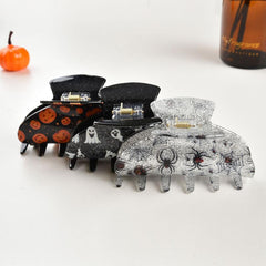 New Halloween pumpkin Ghost clip back of head Hairpin Shark clip Spider clip hair claw accessories