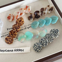 Small fashion acetic acid hair clip duck beak clip shell edge clip girl bangs high fashion hair clip hair accessories