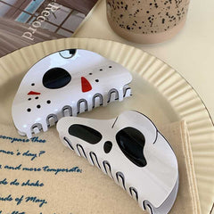 Halloween funny skull hair clip women's hair claw clip design shark clip acetate hair clip