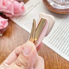 Cute Cartoon Cat Hairpin Acetate Rhinestone Duck Clip Accessory