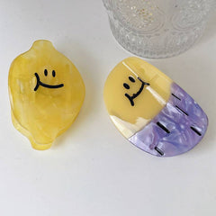 Cartoon fruit and vegetable series claw clip apple carrot lemon acetic acid hairpin personality funny shark clip hair accessories