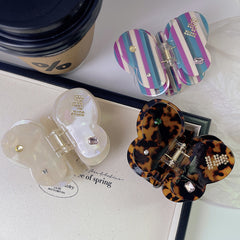 Dopamine advanced sense butterfly claw clip gem acetic acid hair clip temperament girl shark clip hair accessories