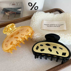 Cute toast Bear large grab Cream bread cartoon shark clip 2023 new fun acetate hair clip