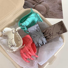 Small frosted spray hair clip Back hair clip for women's high ponytail hair clip