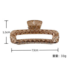 Creative new Korean version dazzling color advanced sense bright face large claw clip light luxury back head hair shark clip