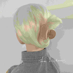 Korean acetic acid hairpin purple pink pearl love shark clip fashion hairpin new style Heart hair claw clip