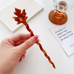 Acetic acid retro maple hairpin pan hairpin simple hairpin accessories