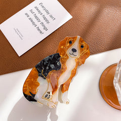 Acetic Acid Animal Dog Cartoon Hair Claw Clip Large Accessories