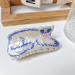 Persian cat claw clip 2023 new acetic acid hairpin cute unique large hair accessories