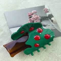 New Apple tree claw clip interesting personality acetic acid apple hairpin shark clip hair accessories