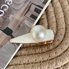 Simple Duckbill Clip French Vintage Pearl Hair Clip Bangs bb Clip Girly Hair Clip