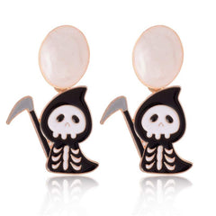 Halloween pumpkin witch ghost earrings funny cartoon personality earrings new wholesale earrings