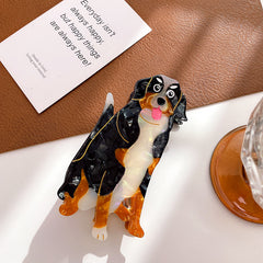 Acetic Acid Animal Dog Cartoon Hair Claw Clip Large Accessories